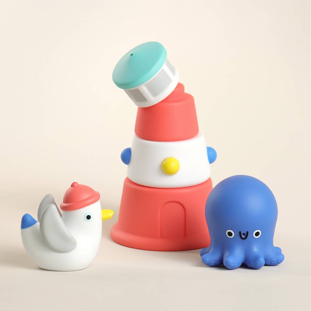 Itzy Ritzy - Itzy Stack & Squirt Bath + Water Toy