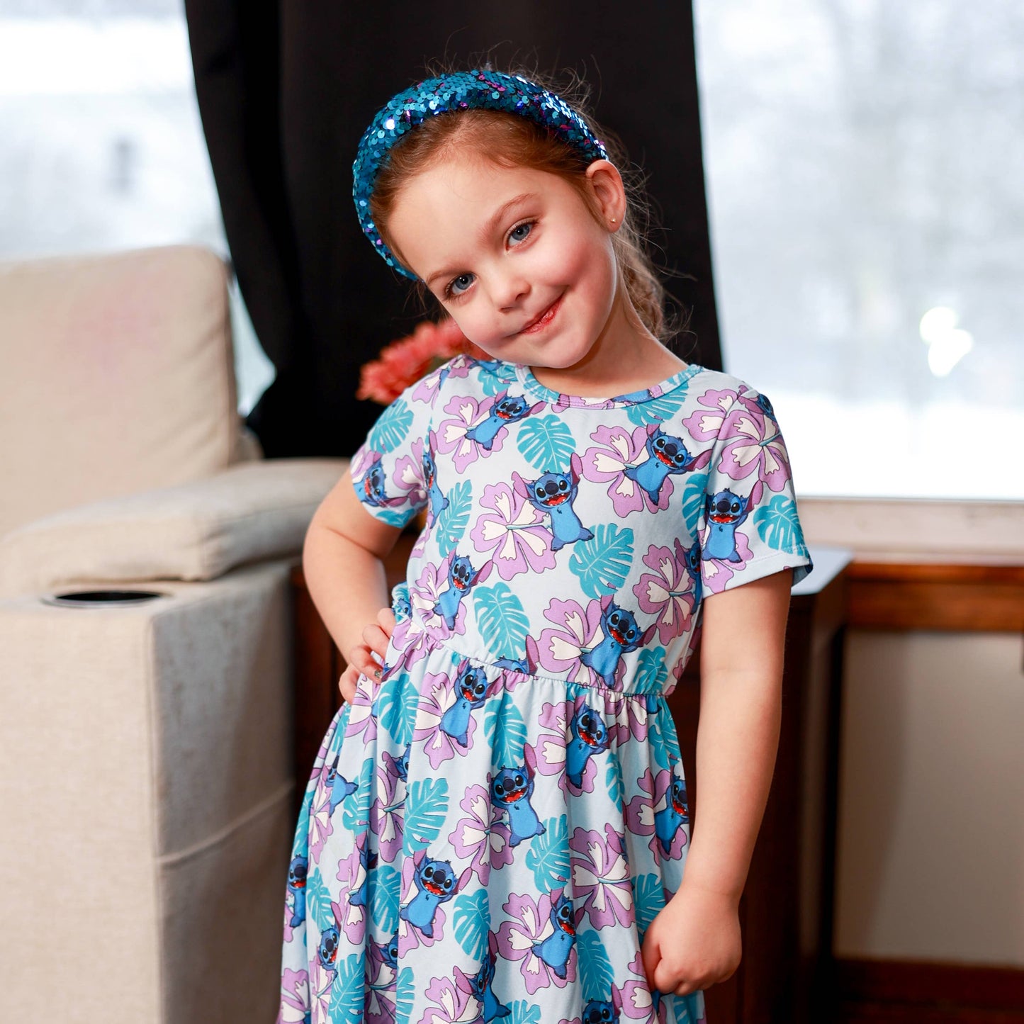 Frog Sac Reversible Sequin Headband, Kids Padded Hair Band
