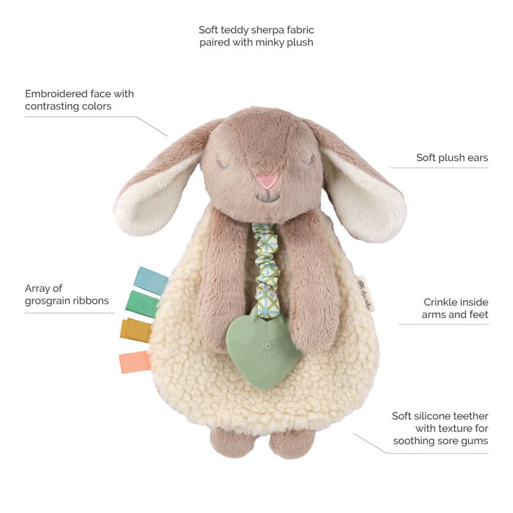 Itzy Ritzy - Taupe Bunny Itzy Friends Lovey™ Plush
