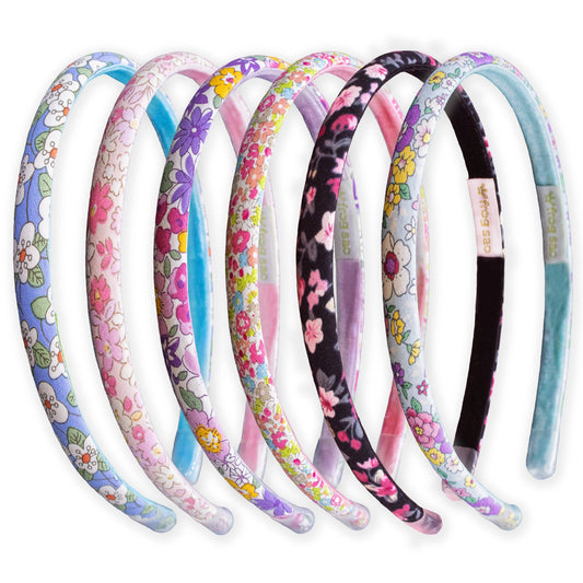 Frog Sac - Thin Floral Headband - Non Slip Hair Accessories for Kids