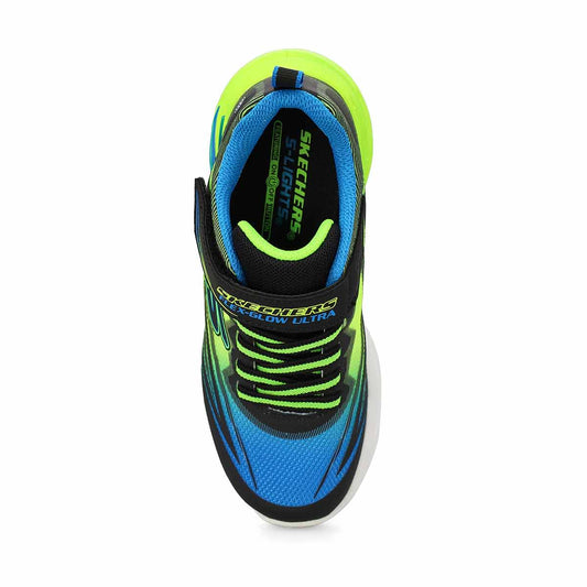 Skechers - Flex Glow Ultra - Blue/Lime Green