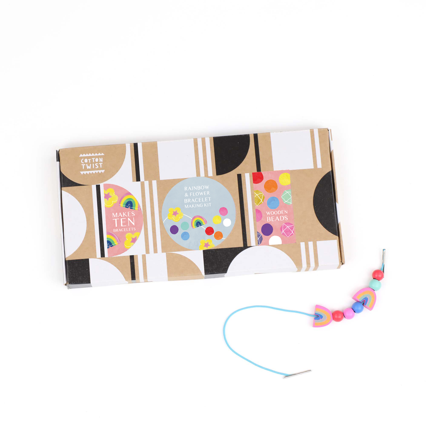 Cotton Twist - Rainbow & Flower Bracelet Making Kit