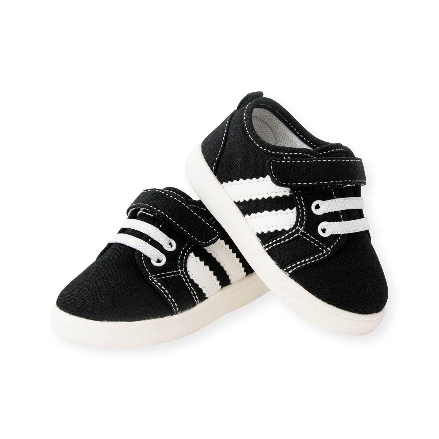 Wee Squeak Andy Black Tennis Shoes