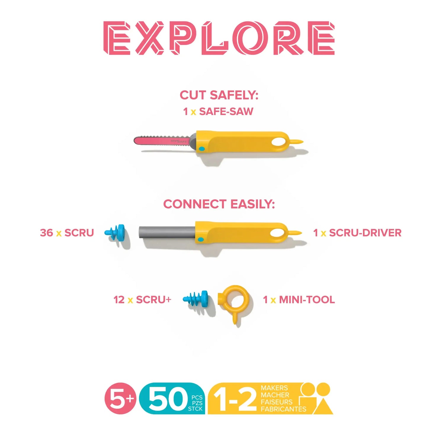 Makedo USA - EXPLORE | Makedo Cardboard Construction Kit