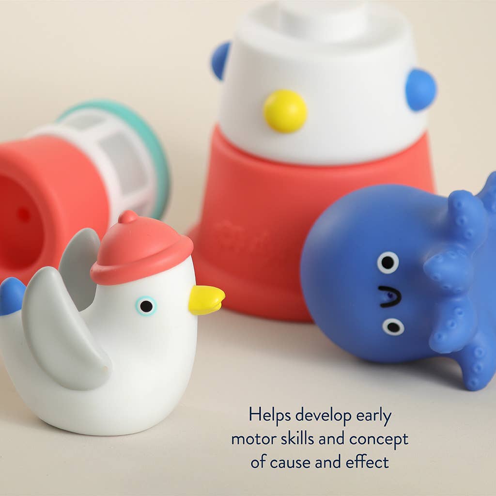 Itzy Ritzy - Itzy Stack & Squirt Bath + Water Toy