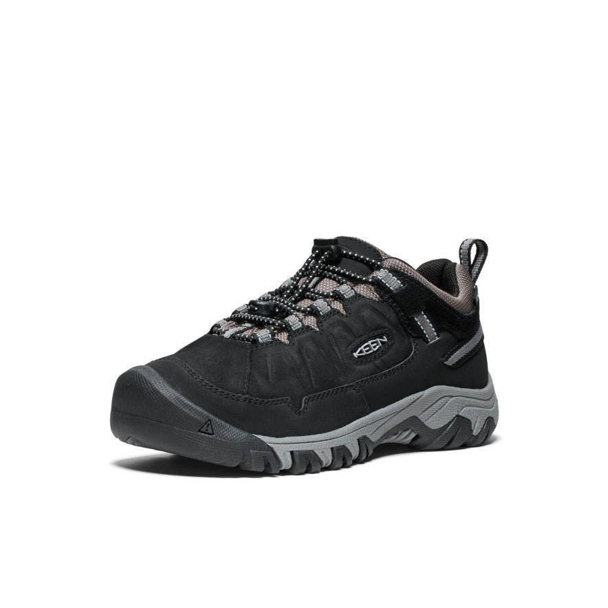 Keen - Targhee IV Waterproof Hiking Shoe - Big Kids -  Black/Steel Grey