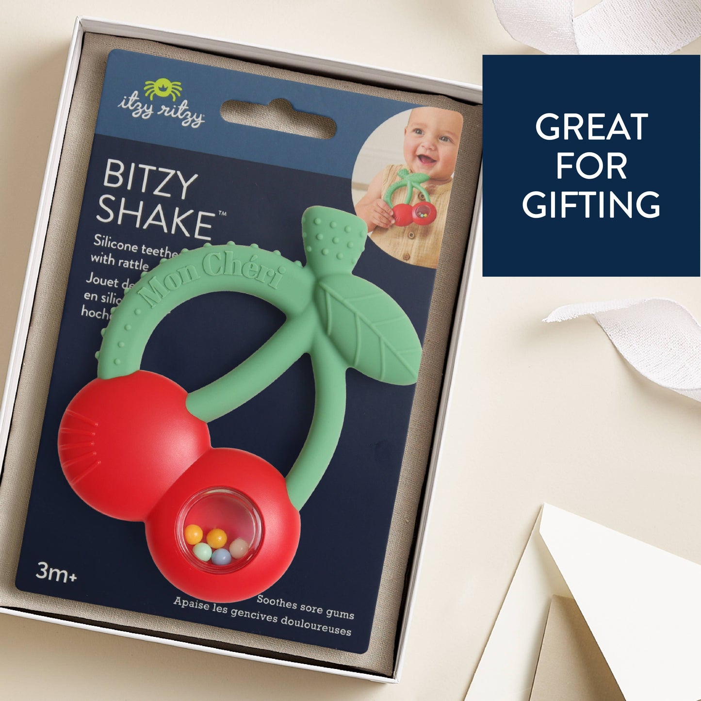 Itzy Ritzy - Bitzy Shake - Silicone Teether with Rattle
