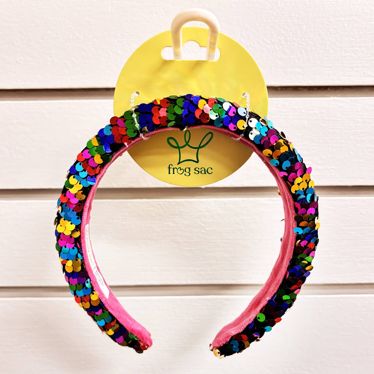 Frog Sac Reversible Sequin Headband, Kids Padded Hair Band