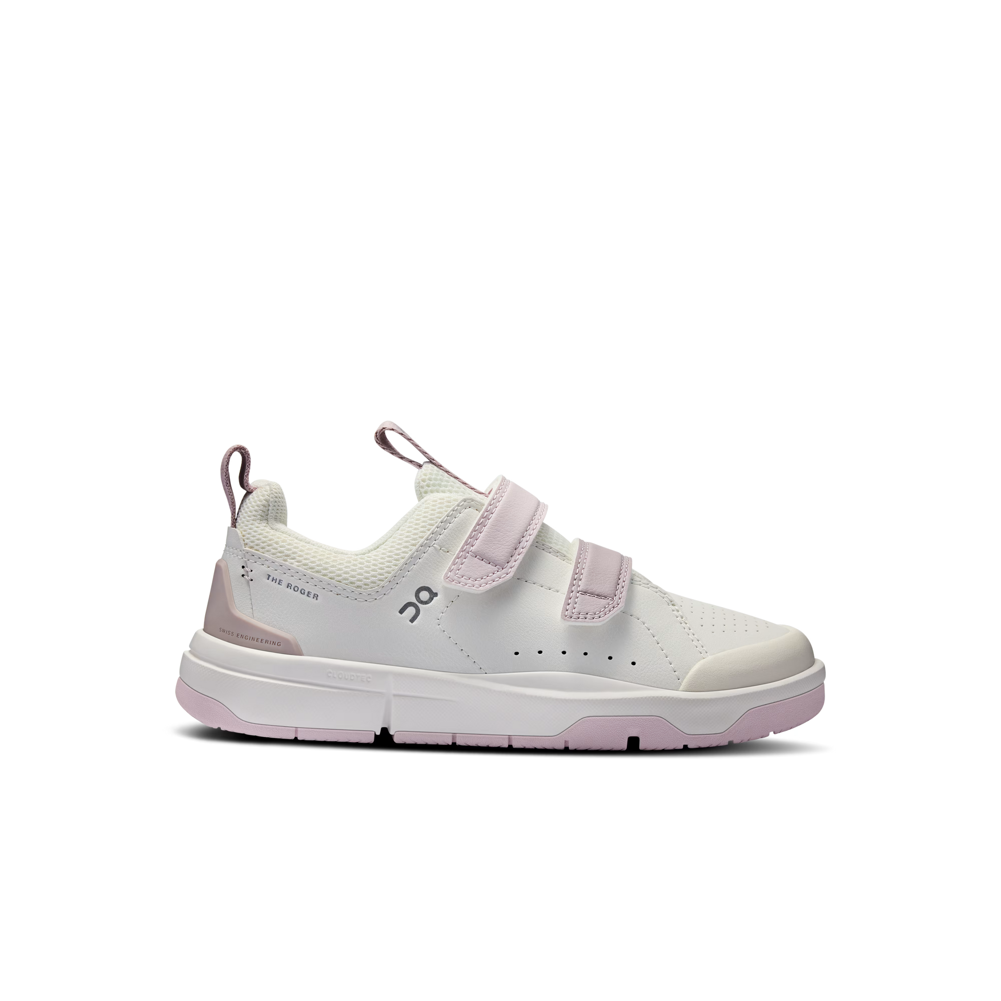 On The Roger Kids Lifestyle Shoe - Ivory | Orchid by ON Running