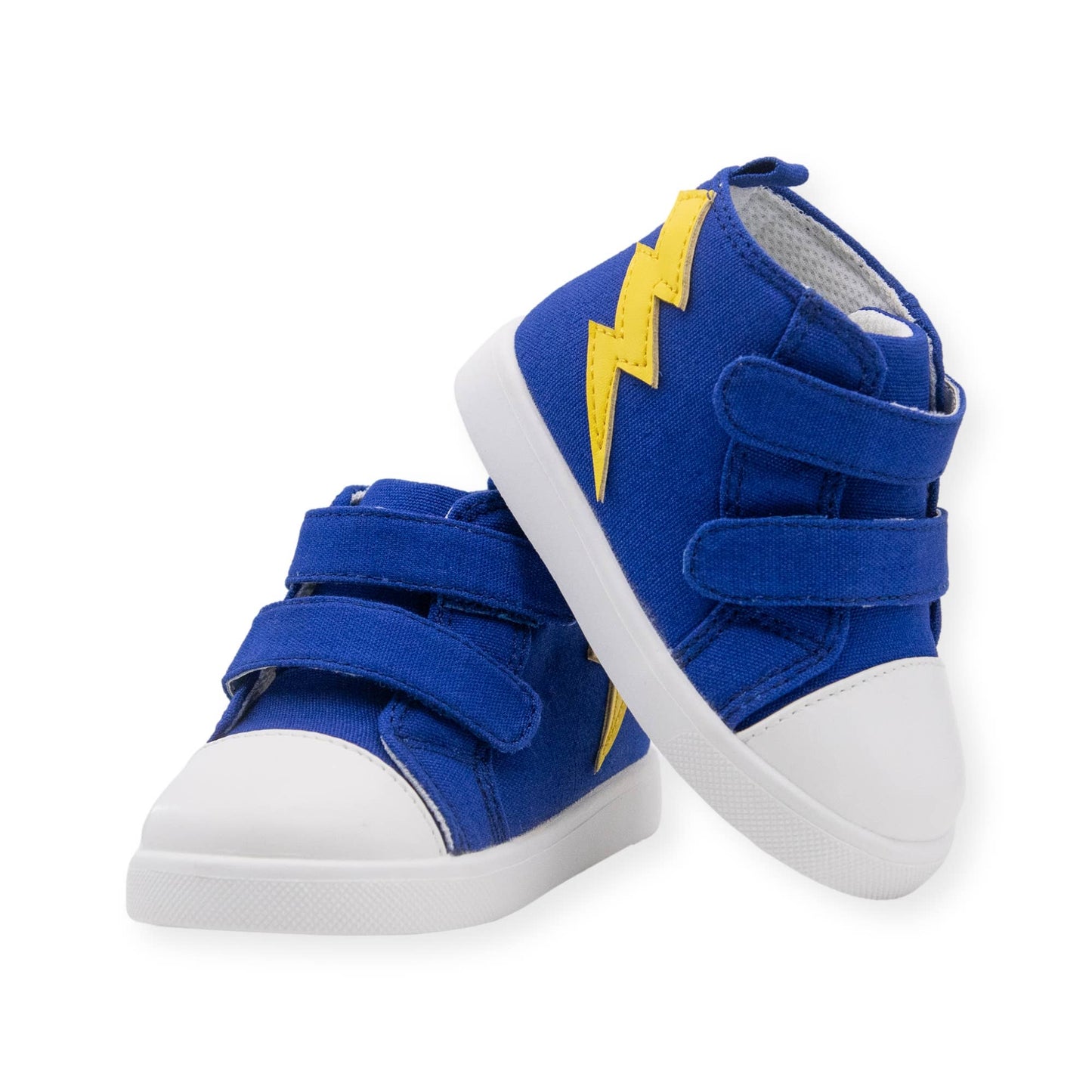 Wee Squeak Flash Blue Lightning Bolt Tennis Shoes