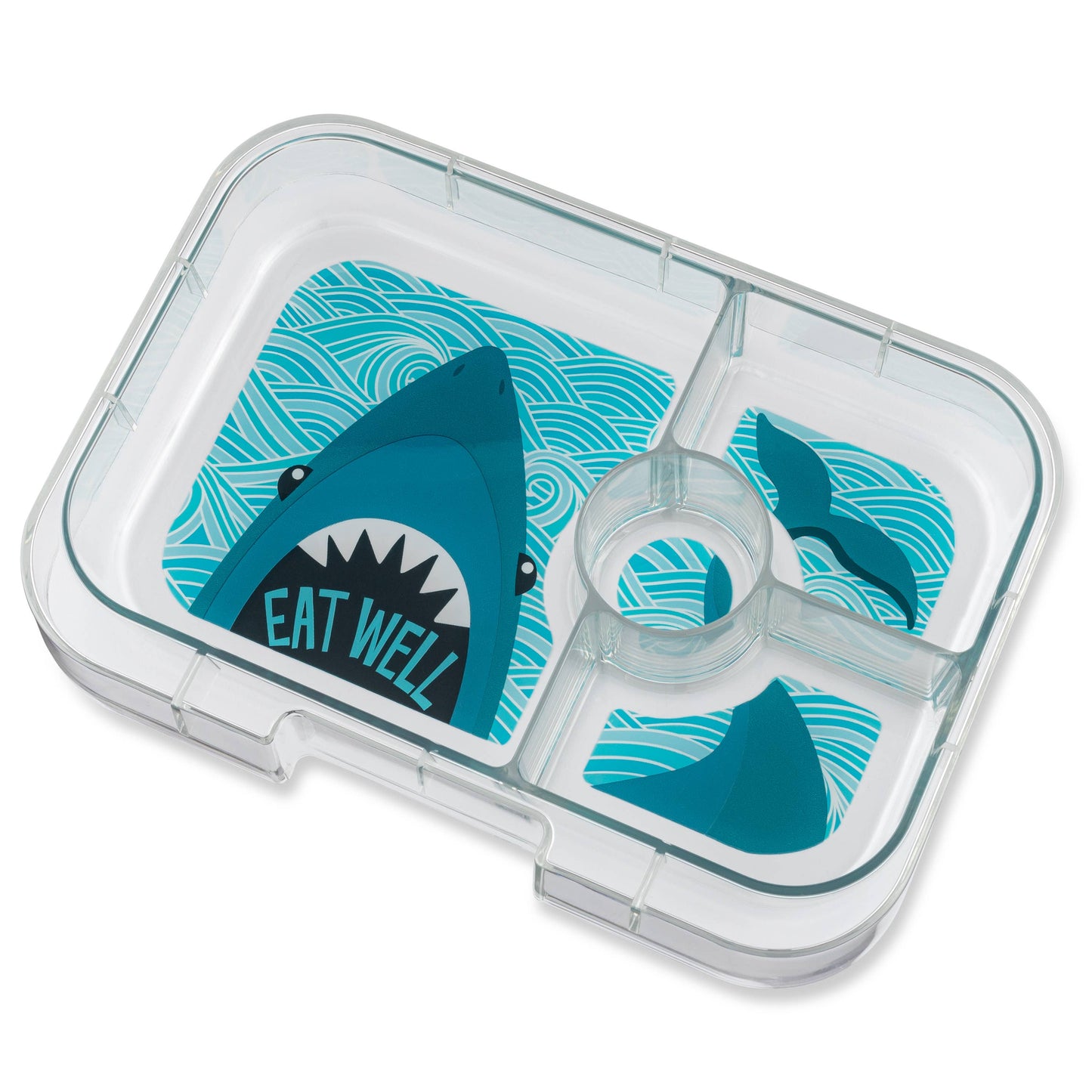Yumbox - Leakproof Sandwich Friendly Bento Box - Surf Blue Shark Tray