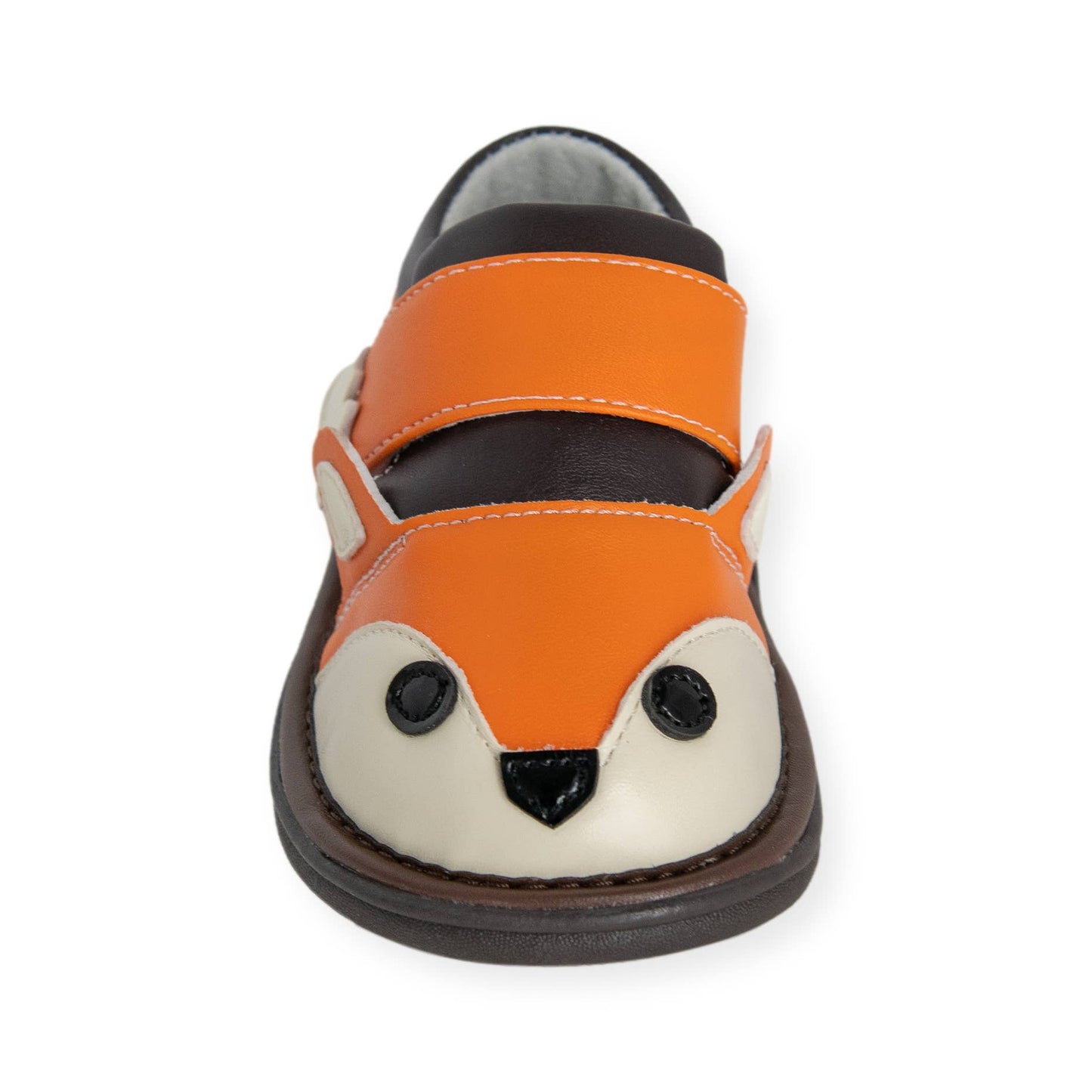 Wee Squeak Fox Orange Shoes with Adjustable Tail Strap