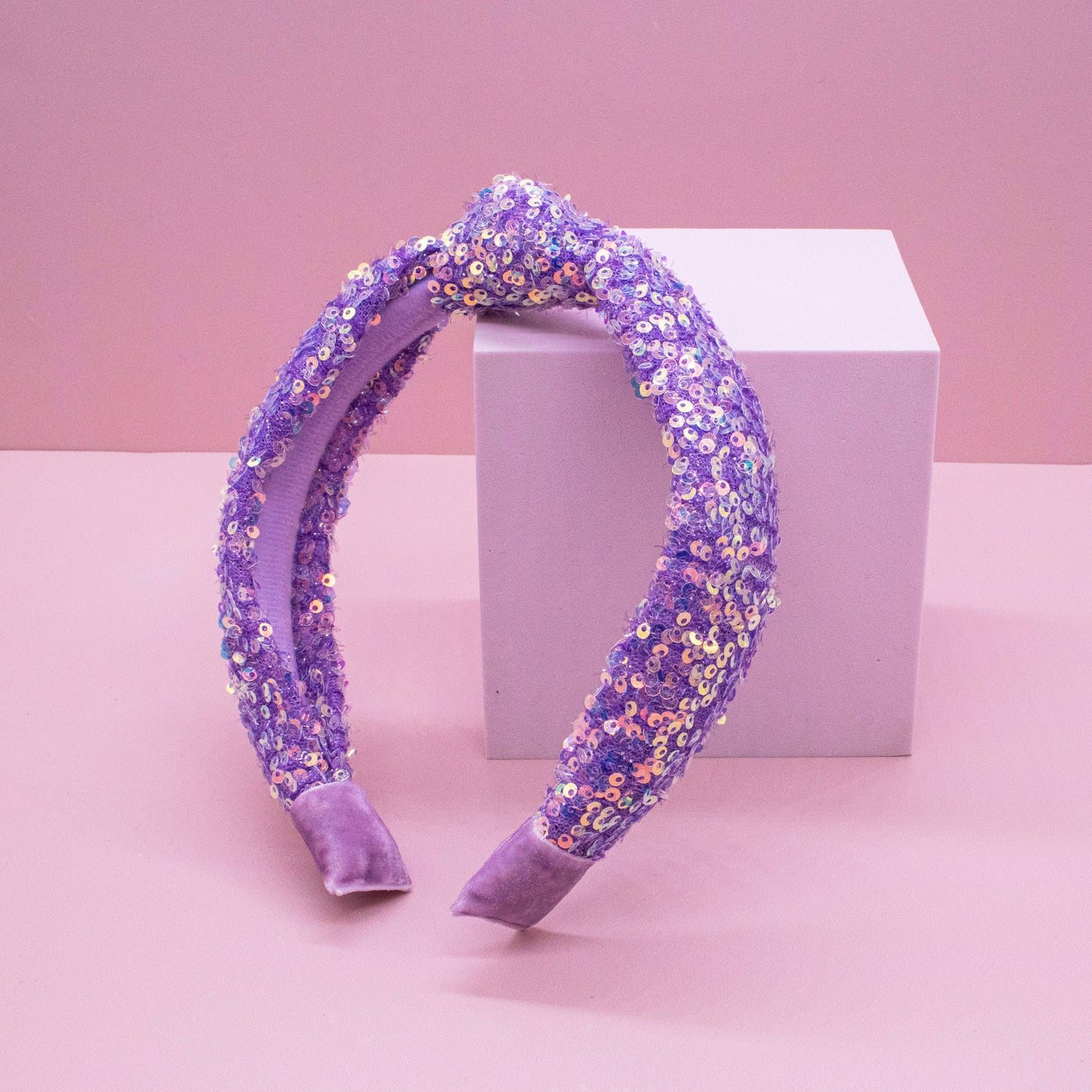 Frog Sac Kids Knot Headband, Sequin Knotted Hair Band Accessories