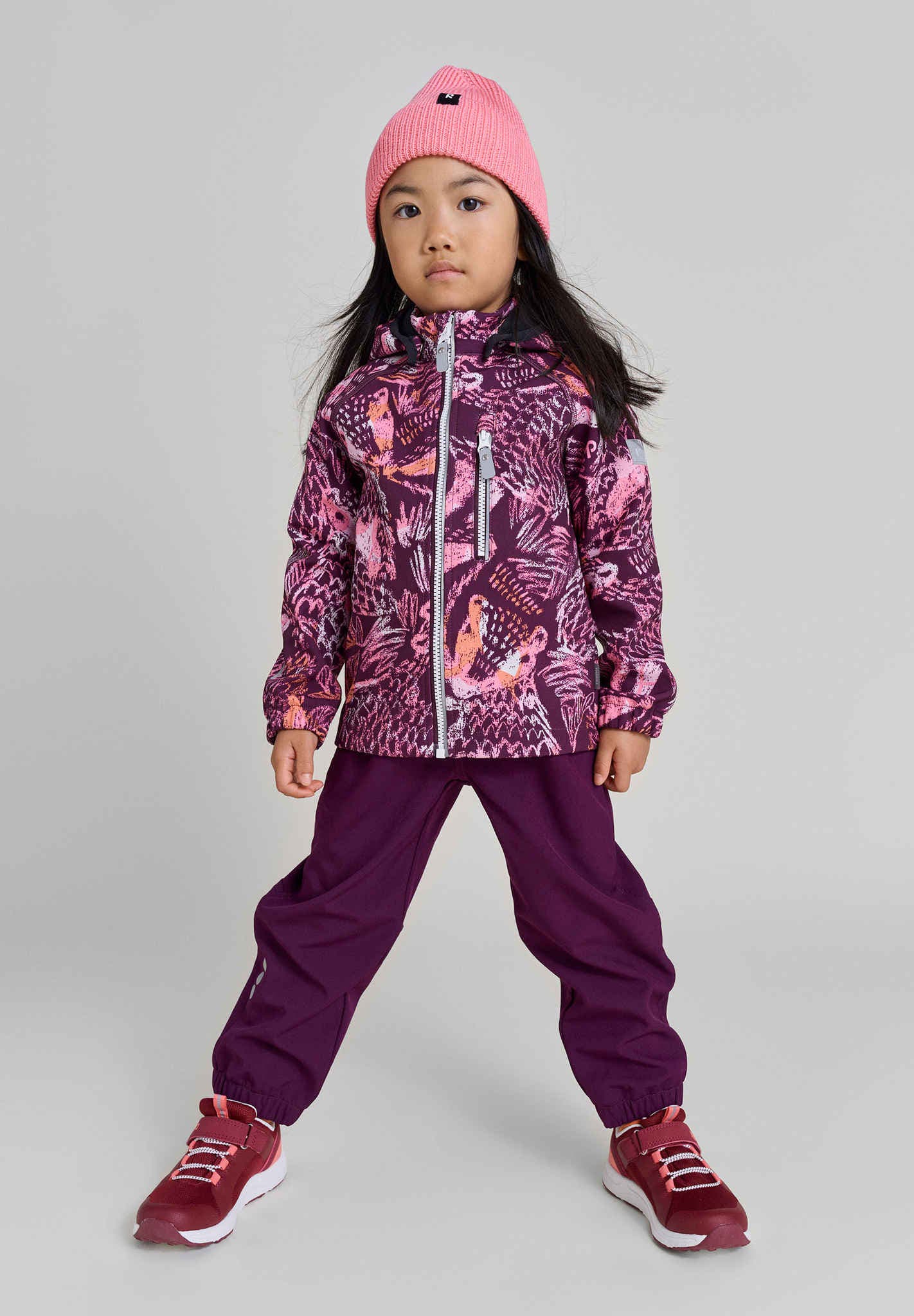 Reima Oikotie - Softshell Pants Fleece Lined - Deep Purple
