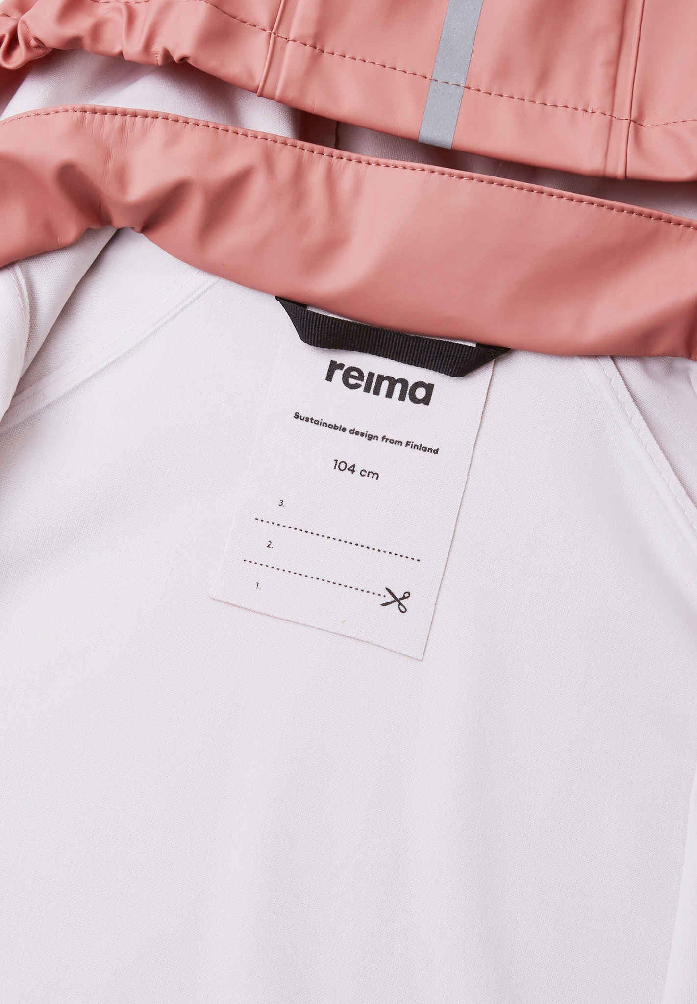Reima - Lampi Waterproof Rubber Rain Jacket - Blush