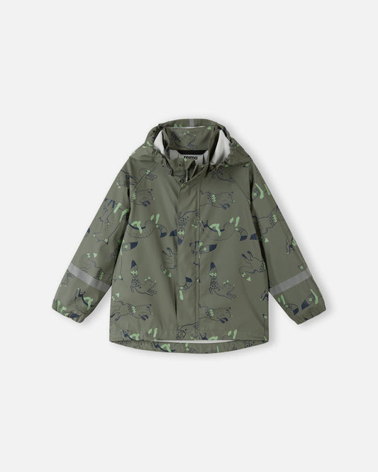 Reima Waterproof Rain Jacket Vesi Greyish Green (Fox)