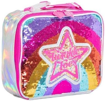 Twinkle Toes by Skechers Star Rainbow Sequin Lunch Bag