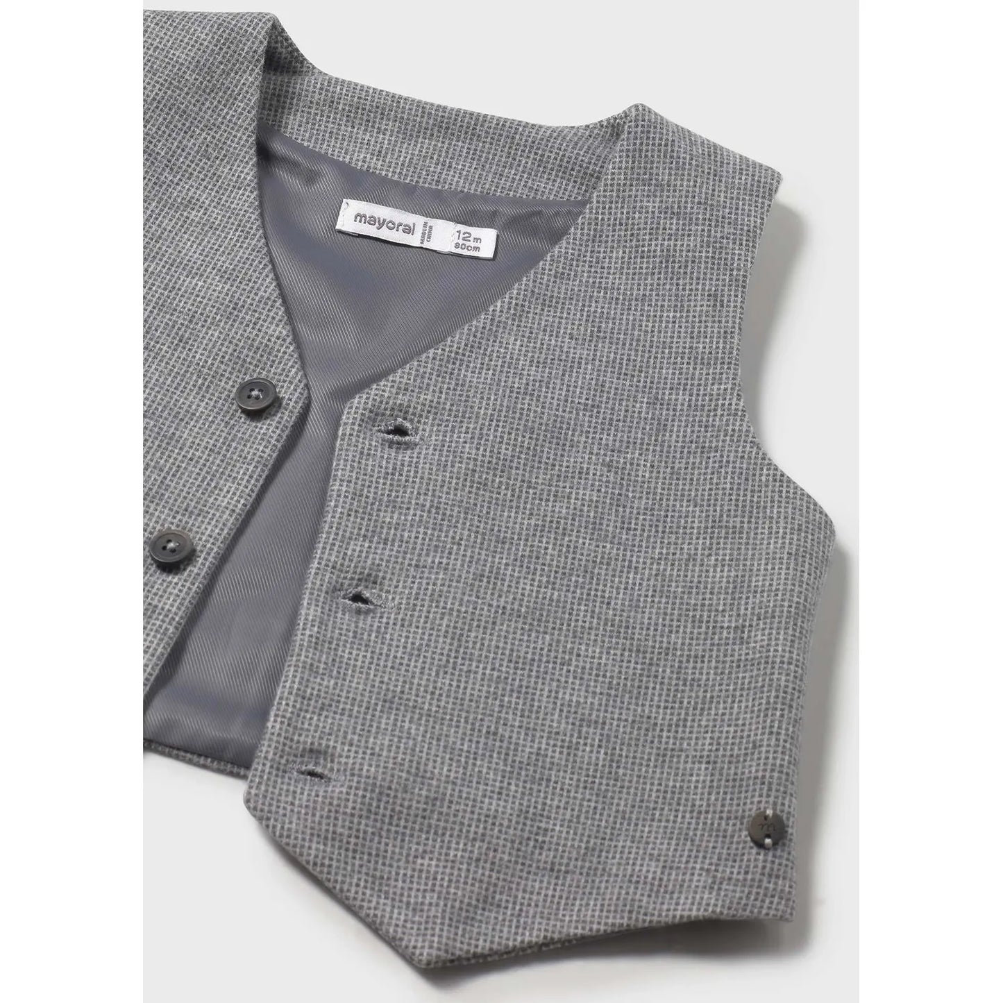 Mayoral Baby Boy Vest - Fog Grey