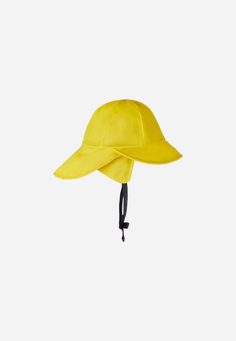 Reima Rainy Waterproof Kids' Rain Hat – Wide Brim, Reflective, Chin Strap | Toddlers to Kids