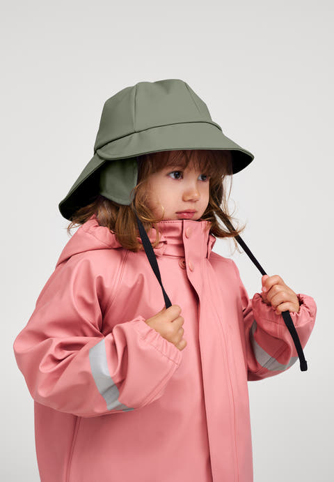 Reima Rainy Waterproof Kids' Rain Hat – Wide Brim, Reflective, Chin Strap | Toddlers to Kids