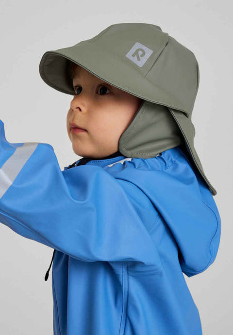Reima Rainy Waterproof Kids' Rain Hat – Wide Brim, Reflective, Chin Strap | Toddlers to Kids
