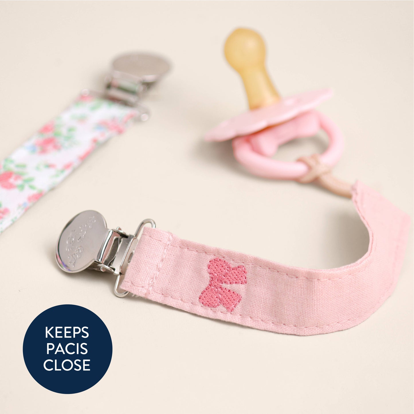 Itzy Ritzy - Itzy Clip - Fabric Pacifier Strap
