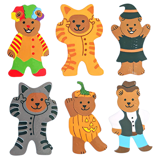 Sticker Garden - Glossy Trick or Bear Halloween Sticker for Kids