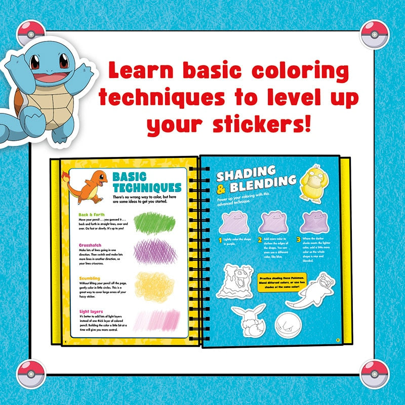 Klutz Pokémon Color Your Own Fuzzy Stickers