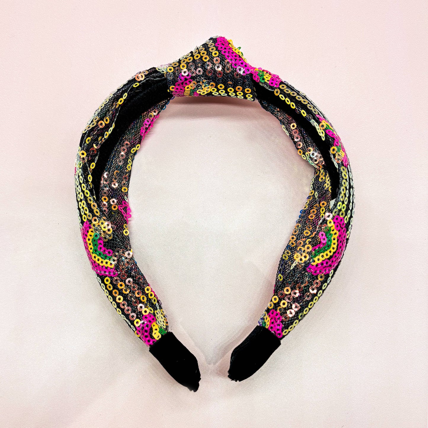Frog Sac Kids Sequin Knot Headband, Rainbow