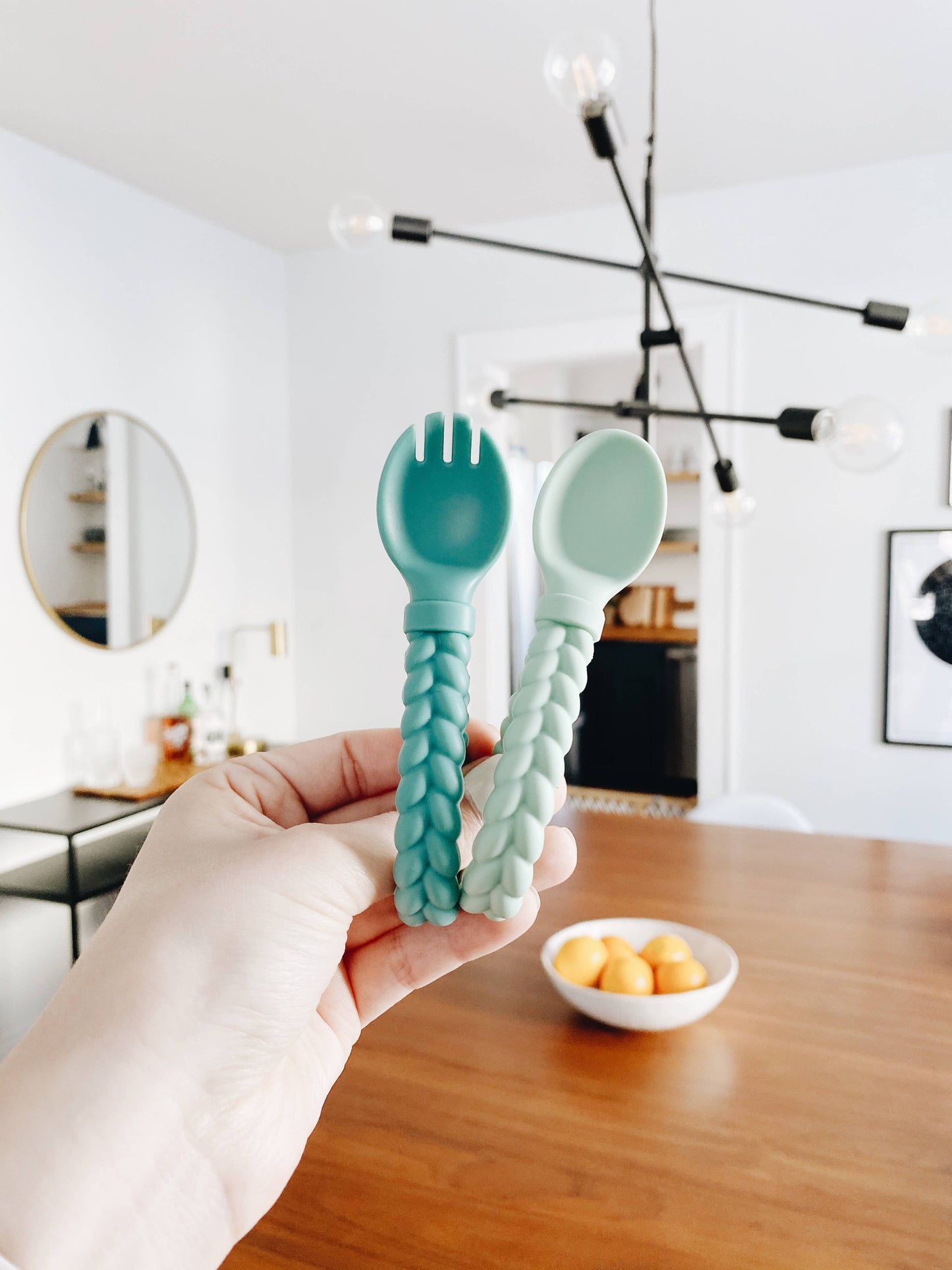 Itzy Ritzy - Sweetie Spoons™ Spoon + Fork Set: Mint