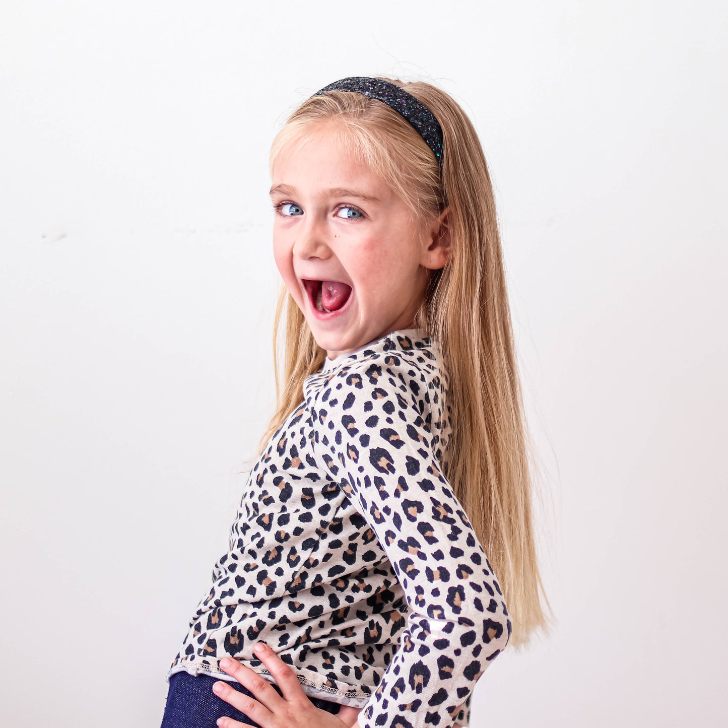 Frog Sac Tapered Chunky Glitter Headband