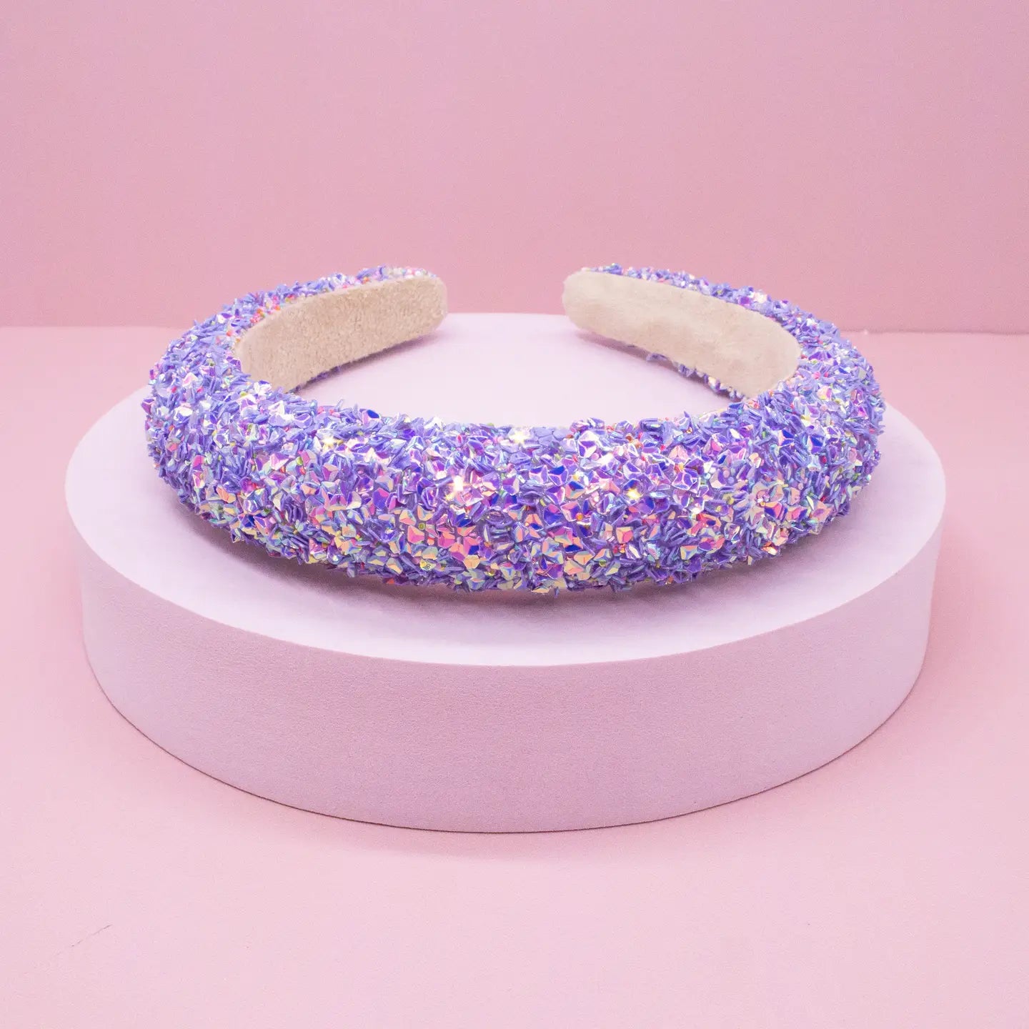Frog Sac Kids Padded Headband, Chunky Sequin Hair Band