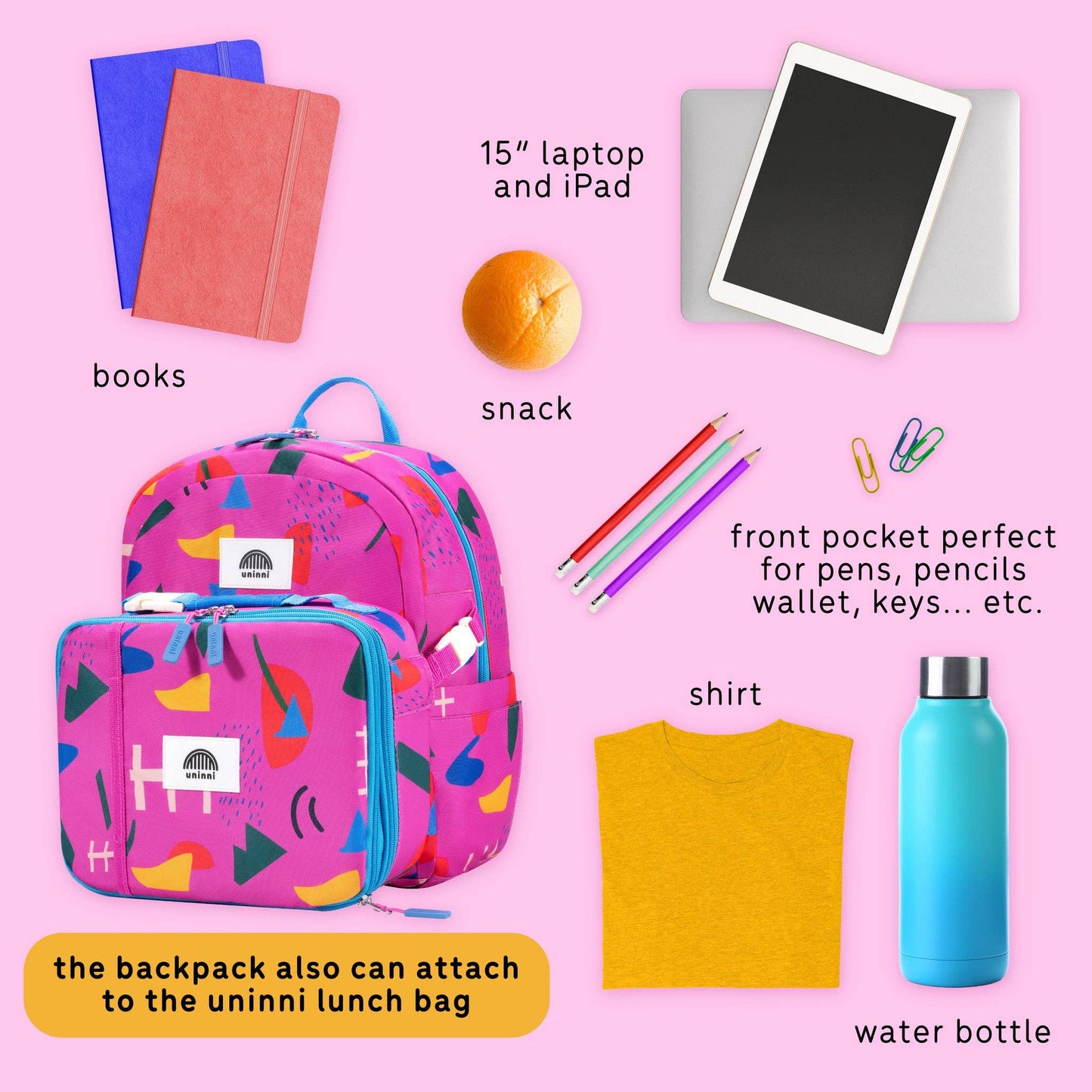 uninni - Ethan Backpack-Spring Rain: Spring Rain