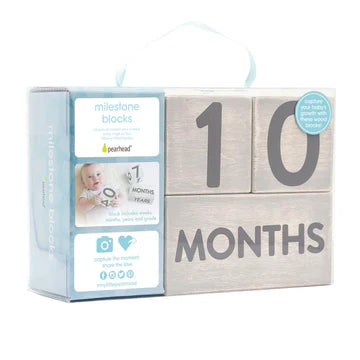Pearhead - Wooden Age Milestone Block Set