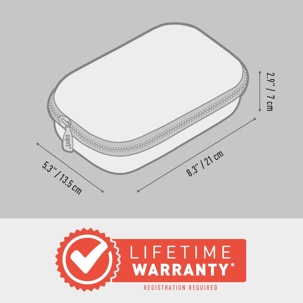 ZIPIT - ZIPIT Colorz Storage Box, Pencil Box, Blue Unicorns