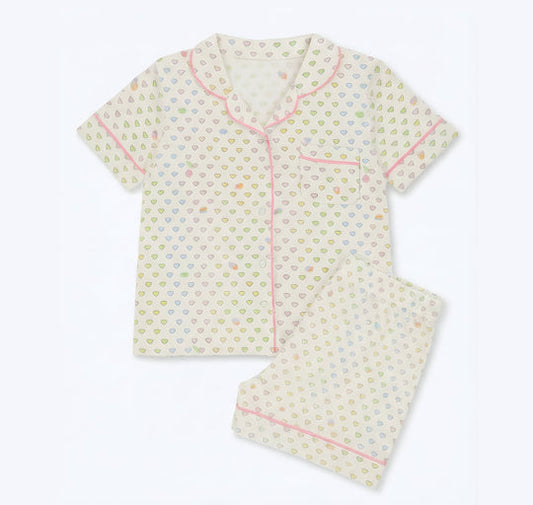 Preppy Goose - 2-piece Short Sleeve Jersey PJ Set