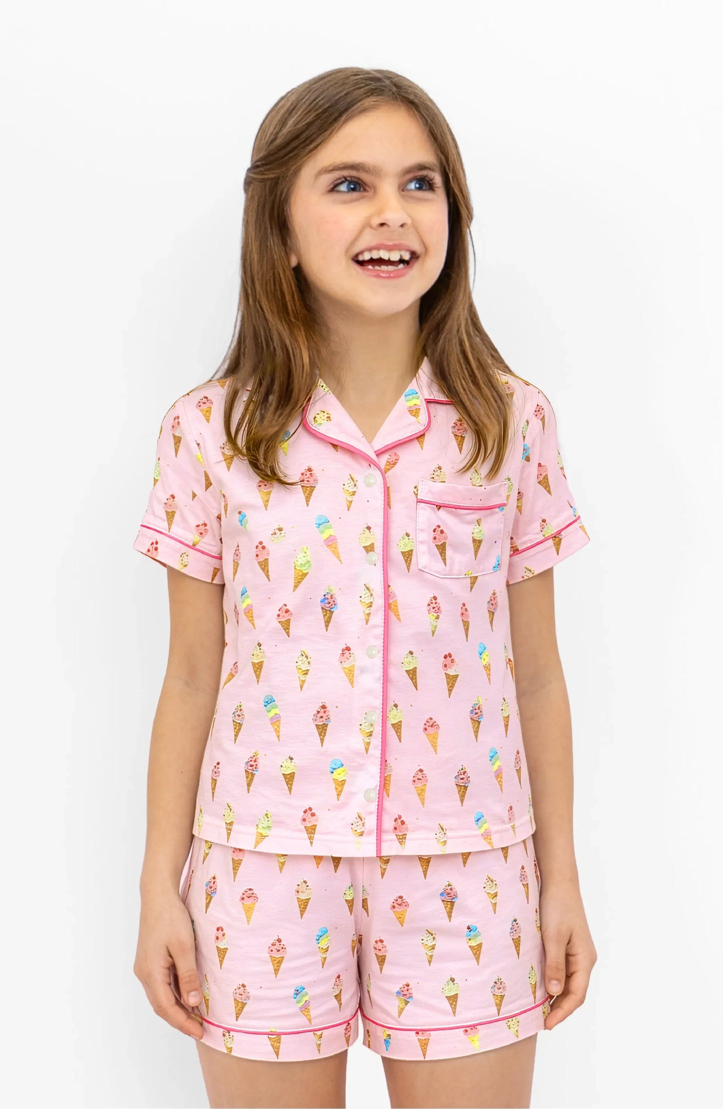 Preppy Goose - 2-piece Short Sleeve Jersey PJ Set