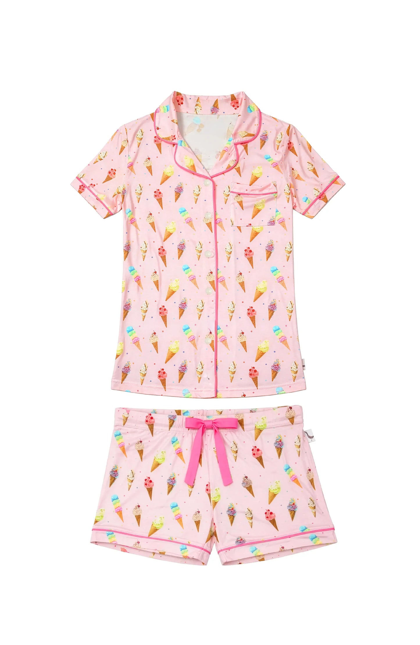Preppy Goose - 2-piece Short Sleeve Jersey PJ Set