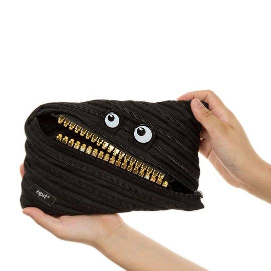 ZIPIT - ZIPIT Grillz Monster Jumbo Pencil Case, Black
