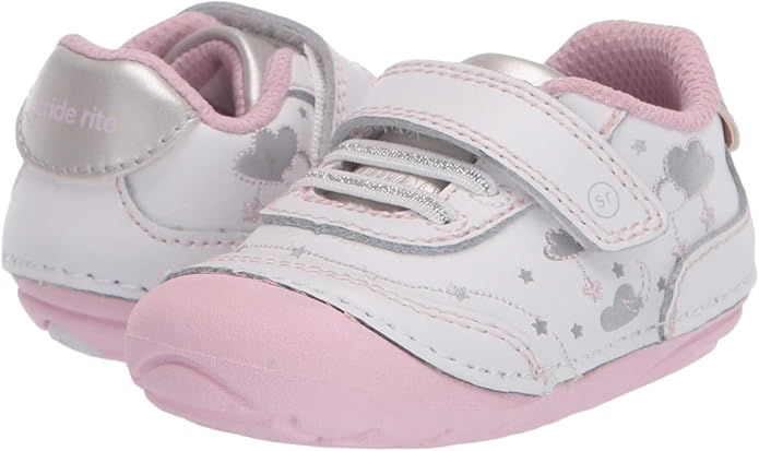 Stride Rite Soft Motion Adalyn - White Silver (Wide)