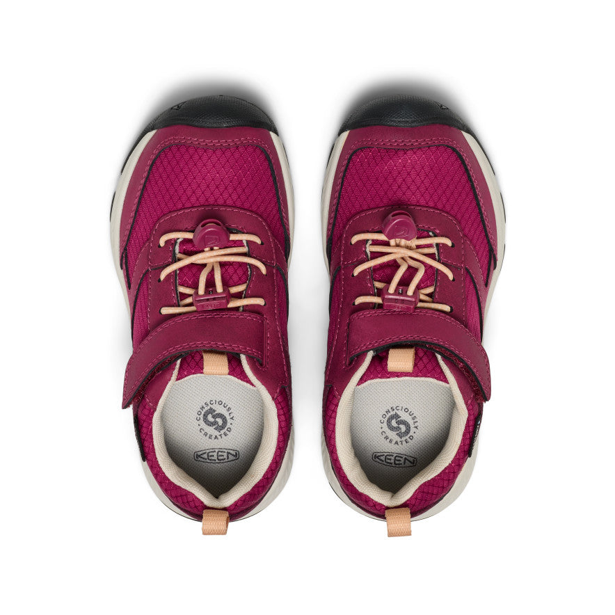 Keen - Skua Waterproof Shoe - Little Kids -  Beaujolais/Peach Fuzz
