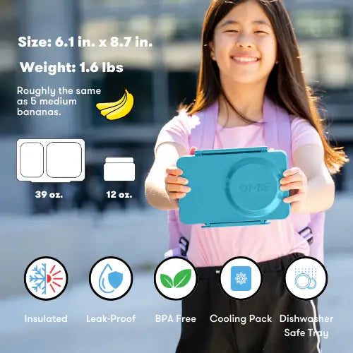 OmieLife - OmieBox UP Bento: Teal Green