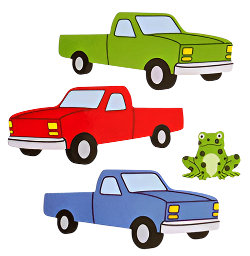 Sticker Garden - Glossy Truck and Toad Kid Stickers