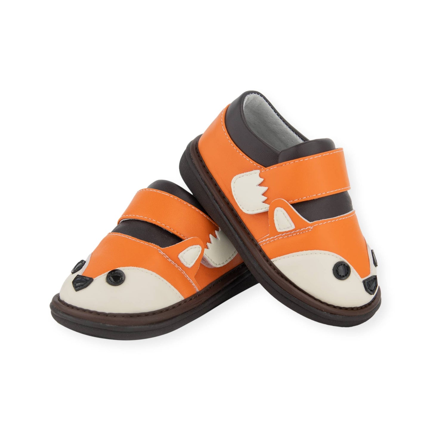 Wee Squeak Fox Orange Shoes with Adjustable Tail Strap