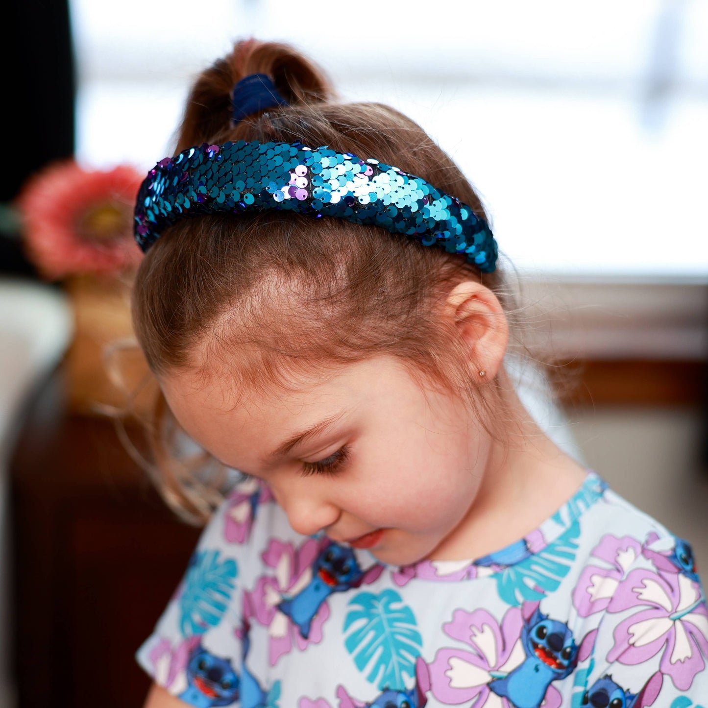 Frog Sac Reversible Sequin Headband, Kids Padded Hair Band