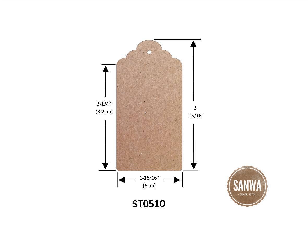 Suburban Sales - Natural Brown Kraft Paper Hang Tags - 500pcs/bx