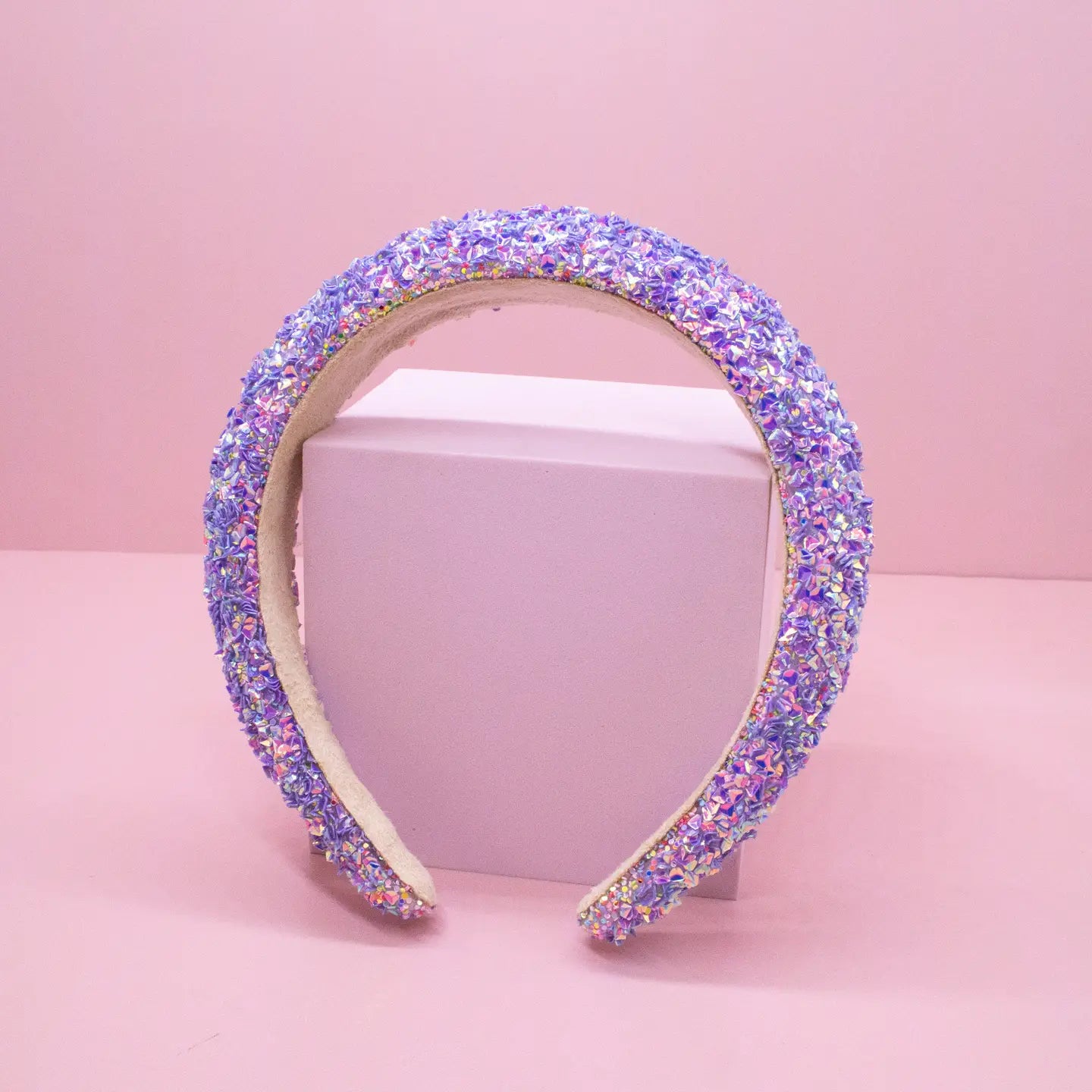 Frog Sac Kids Padded Headband, Chunky Sequin Hair Band