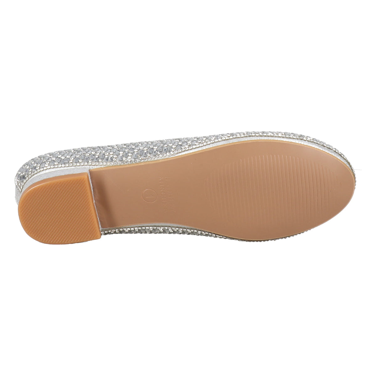 Badgley Mischka Girls Celeste Crystal Ballet Flat