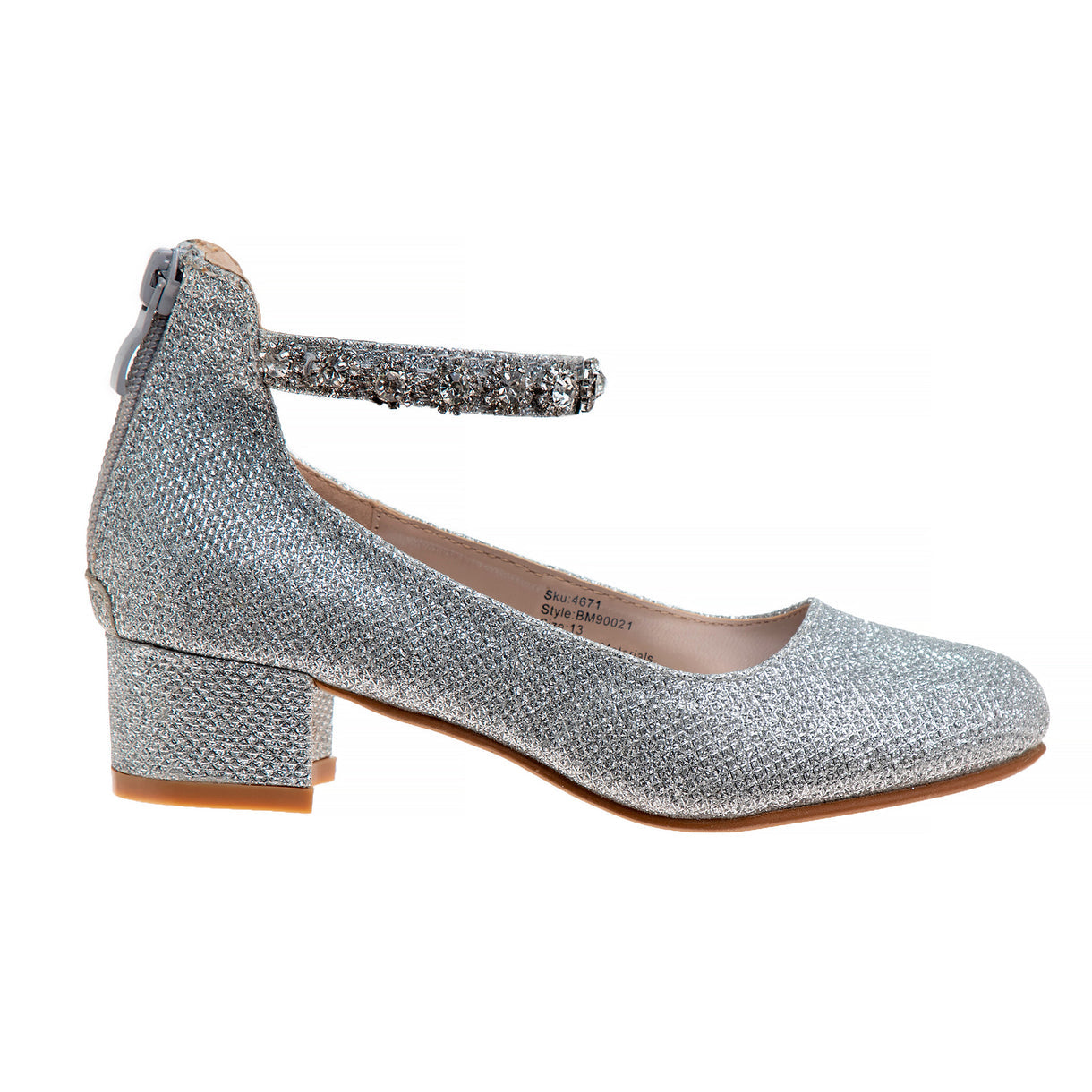 Badgley Mischka Girls Ally Satin Dress Shoe
