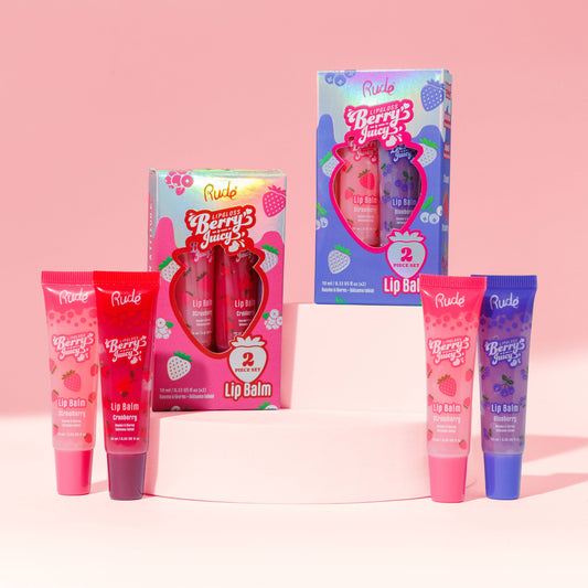 Rude Cosmetics - Berry Juicy Lip Balm Duo Set